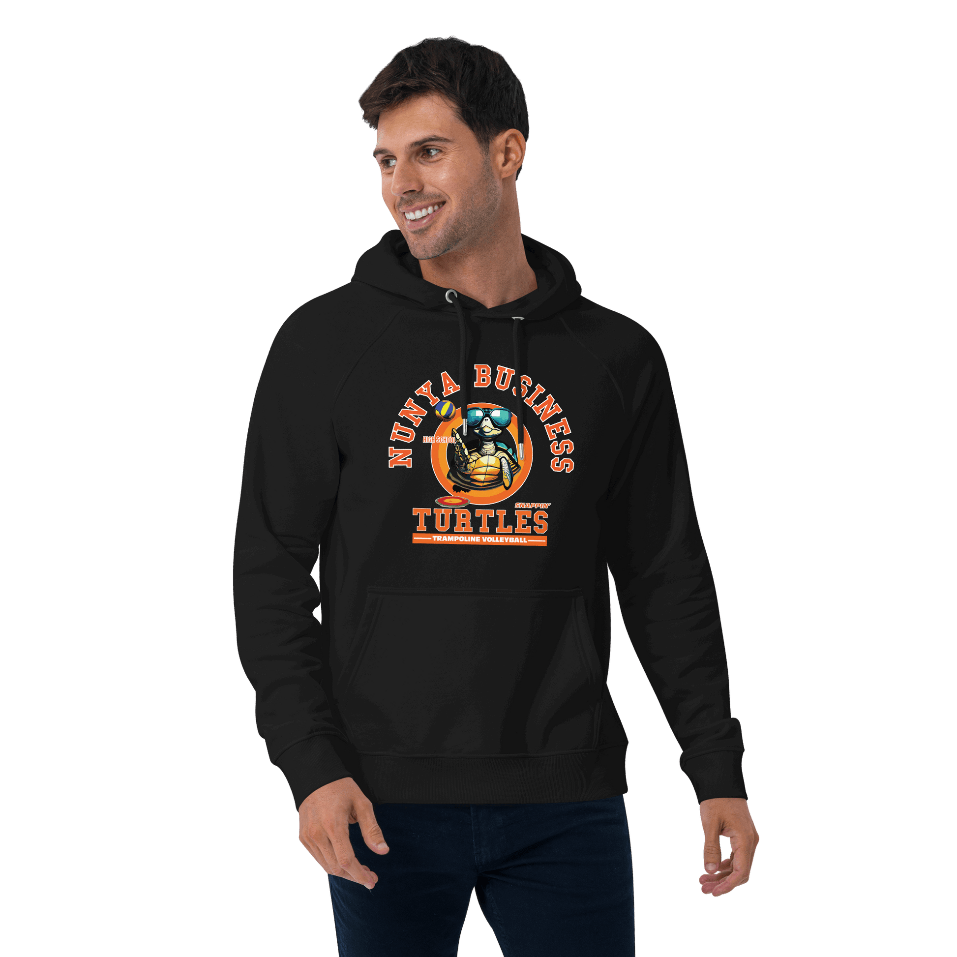 NBHS Athletics - Eco Trampoline Volleyball Hoodie - Nunya Biz store