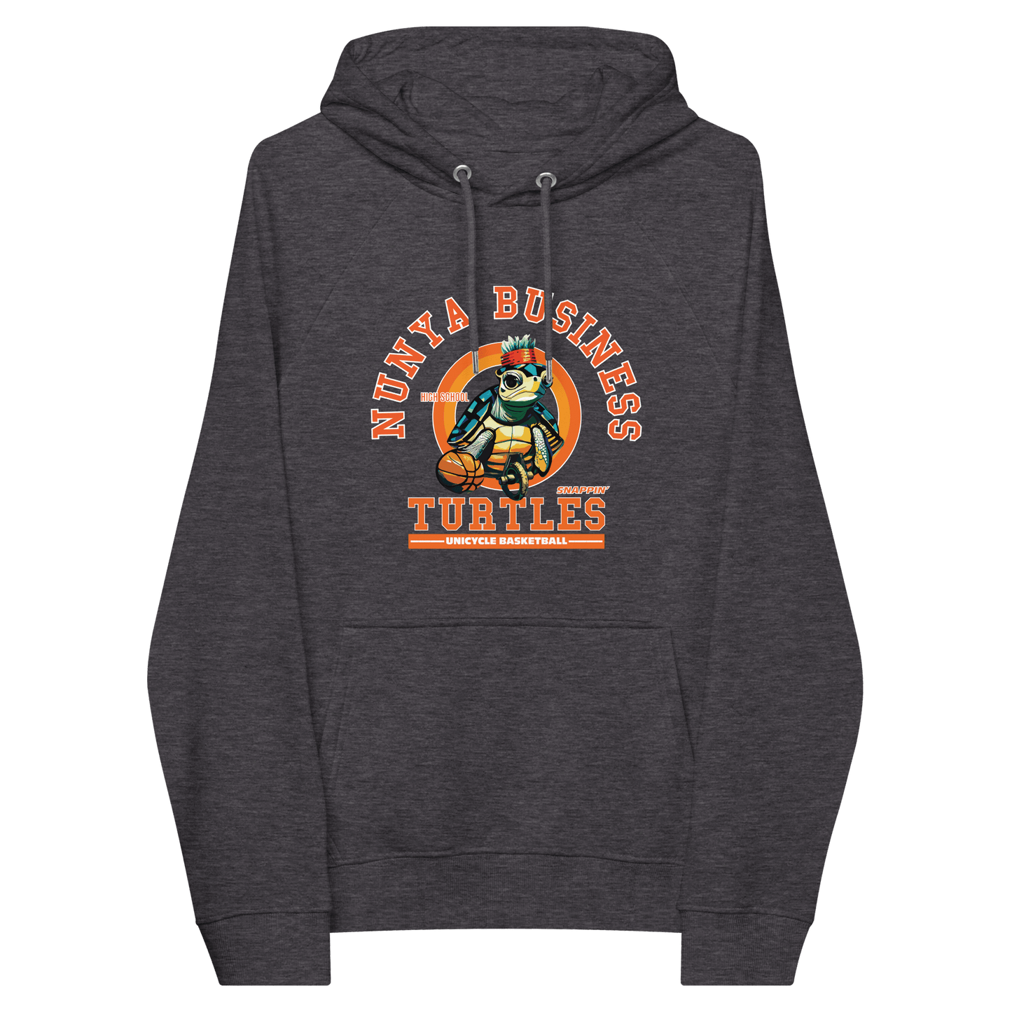 NBHS Athletics - Eco Unicycle Basketball Hoodie - Nunya Biz store