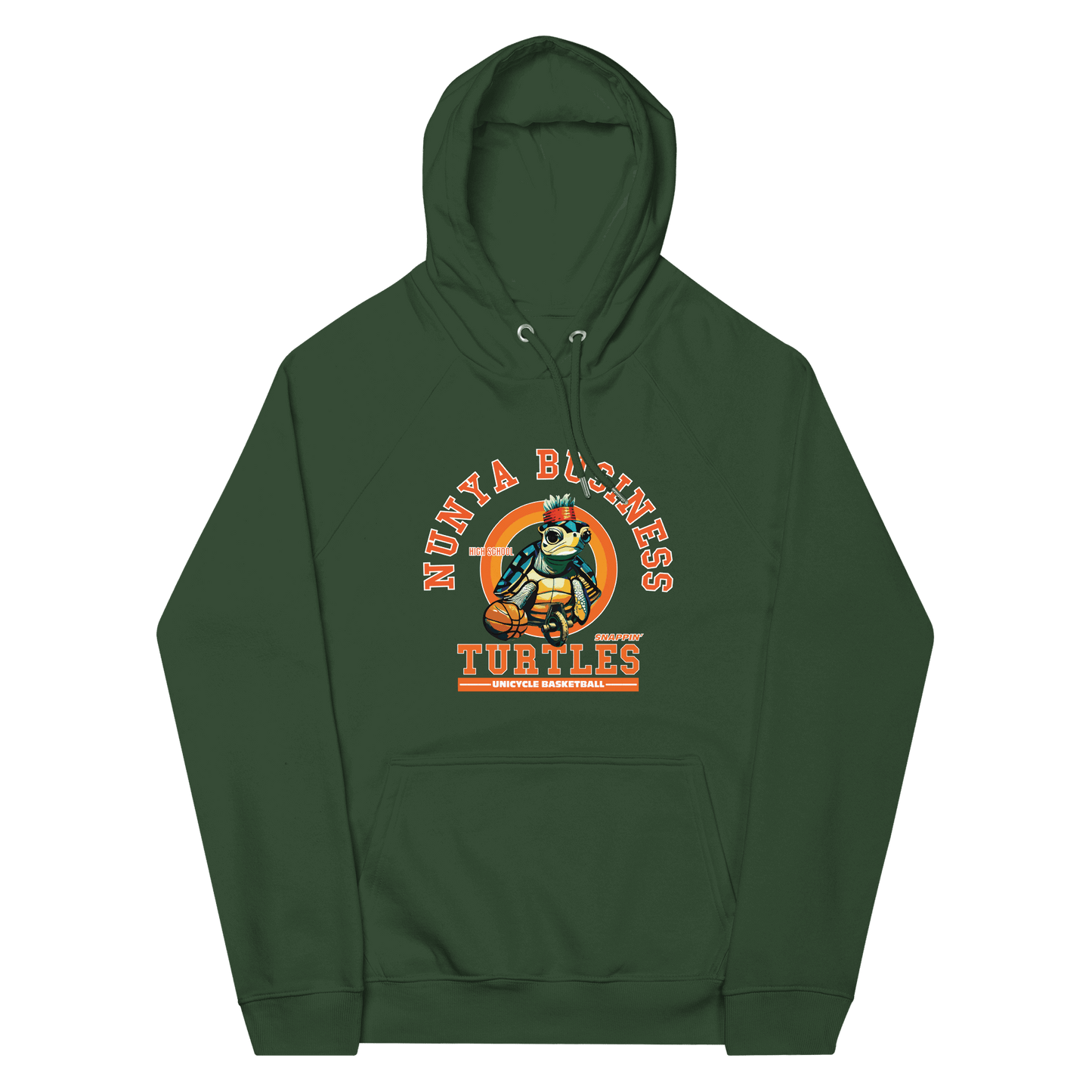 NBHS Athletics - Eco Unicycle Basketball Hoodie - Nunya Biz store