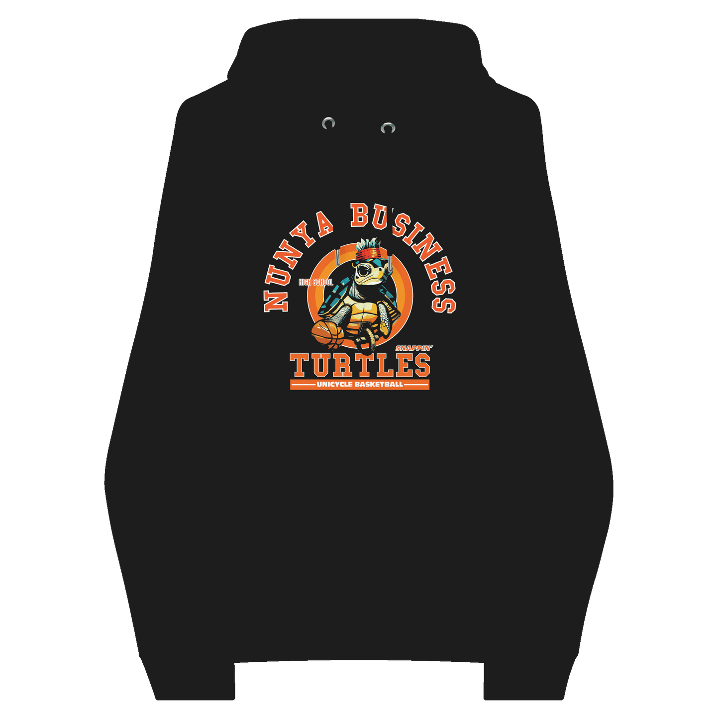 NBHS Athletics - Eco Unicycle Basketball Hoodie - Nunya Biz store