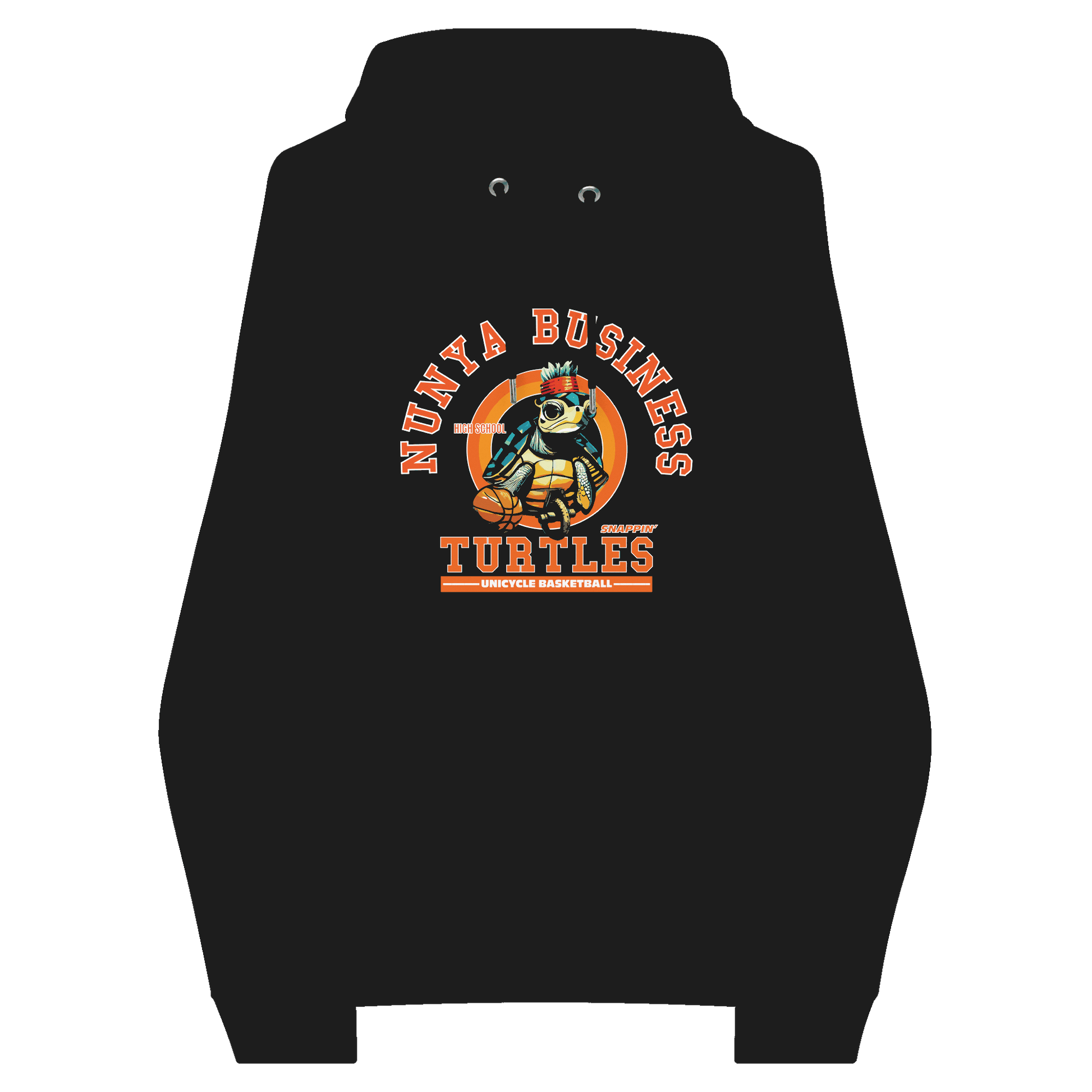 NBHS Athletics - Eco Unicycle Basketball Hoodie - Nunya Biz store