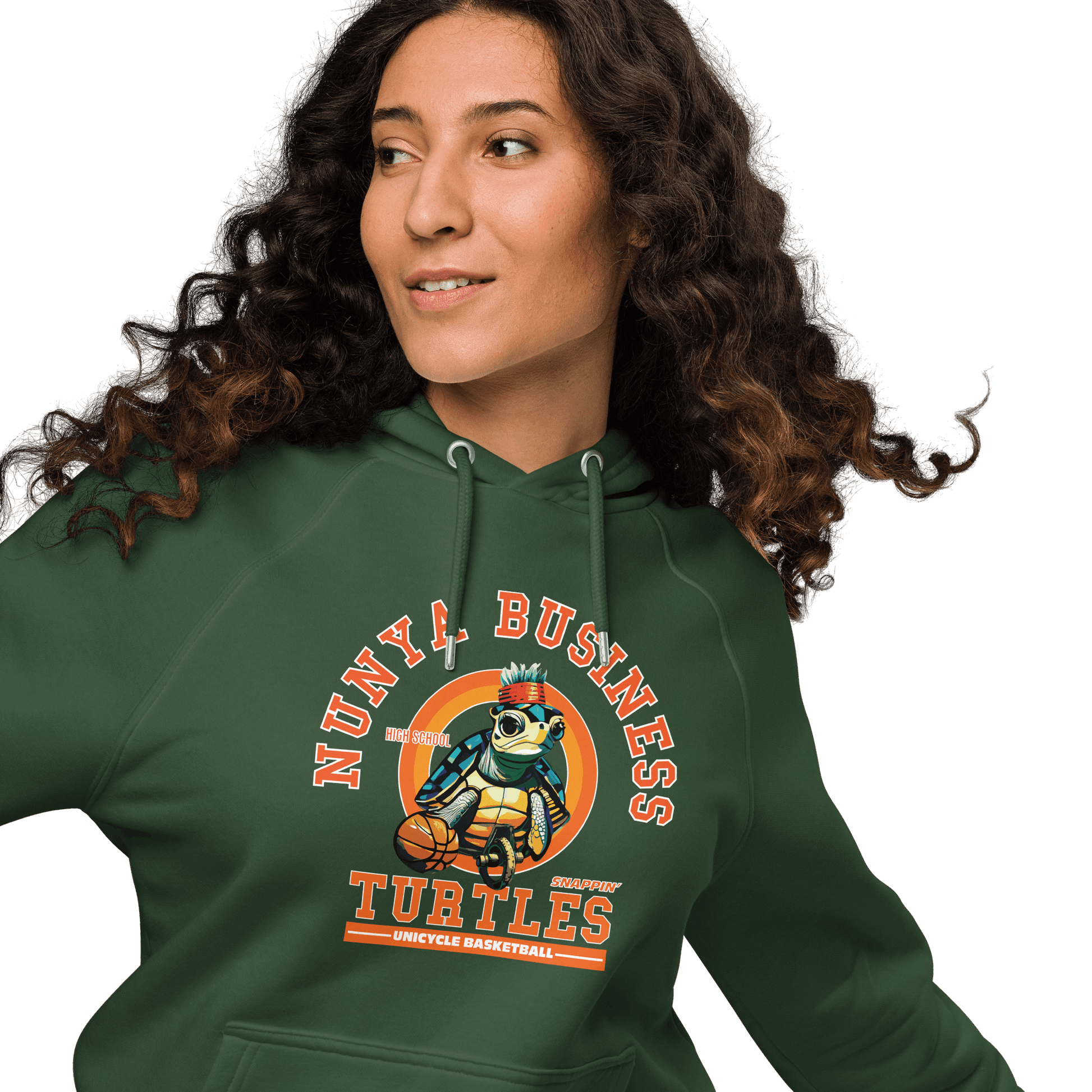 NBHS Athletics - Eco Unicycle Basketball Hoodie - Nunya Biz store