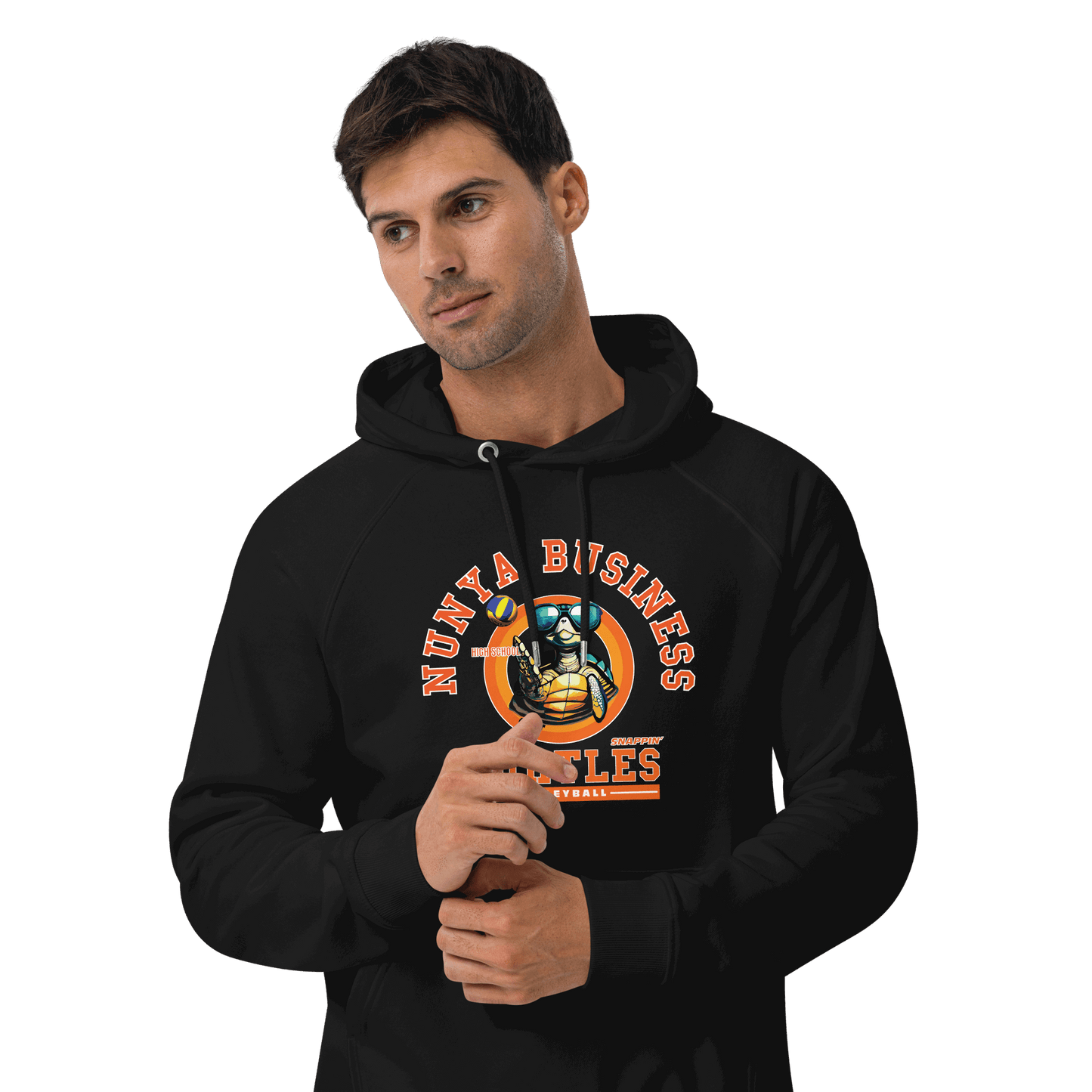 NBHS Athletics - Eco Volleyball Hoodie - Nunya Biz store