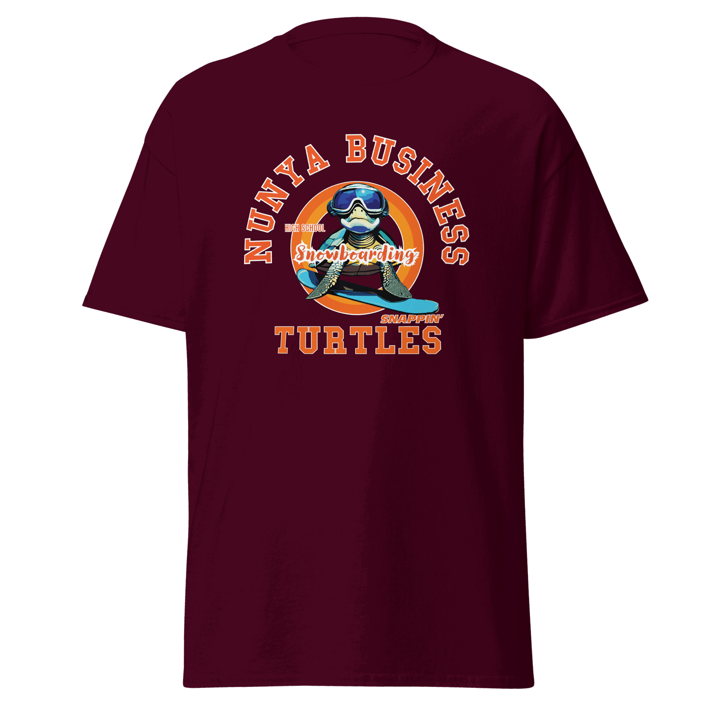 NBHS Athletics - Snowboarding T-shirt - Nunya Biz store