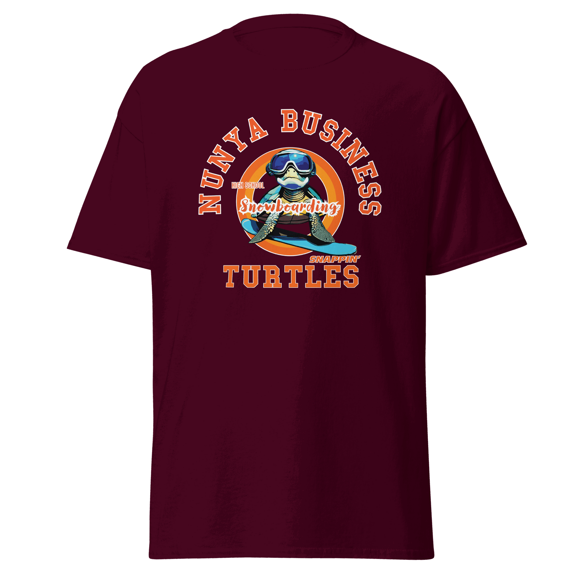 NBHS Athletics - Snowboarding T-shirt - Nunya Biz store