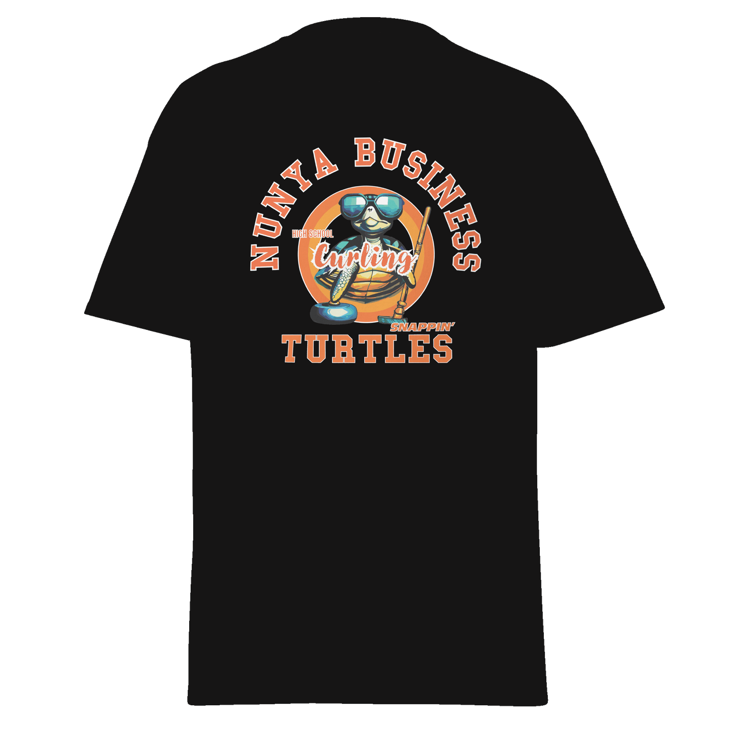 NHBS Athletics - Curling T-shirt - Nunya Biz store