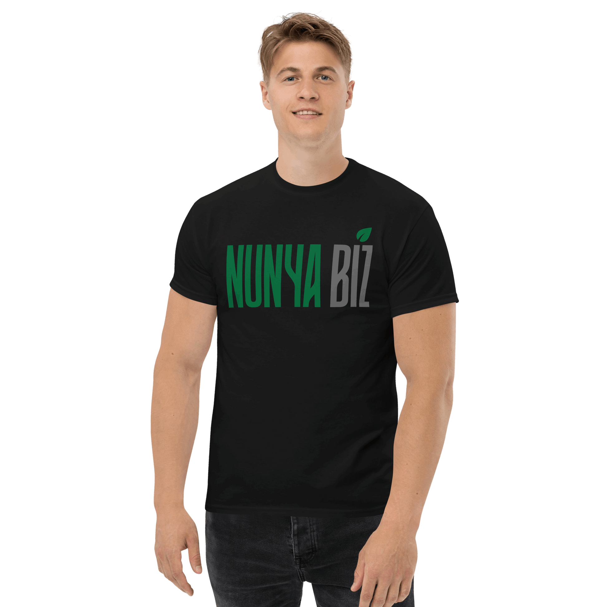 Nunya Biz Leaf T-shirt - Nunya Biz store