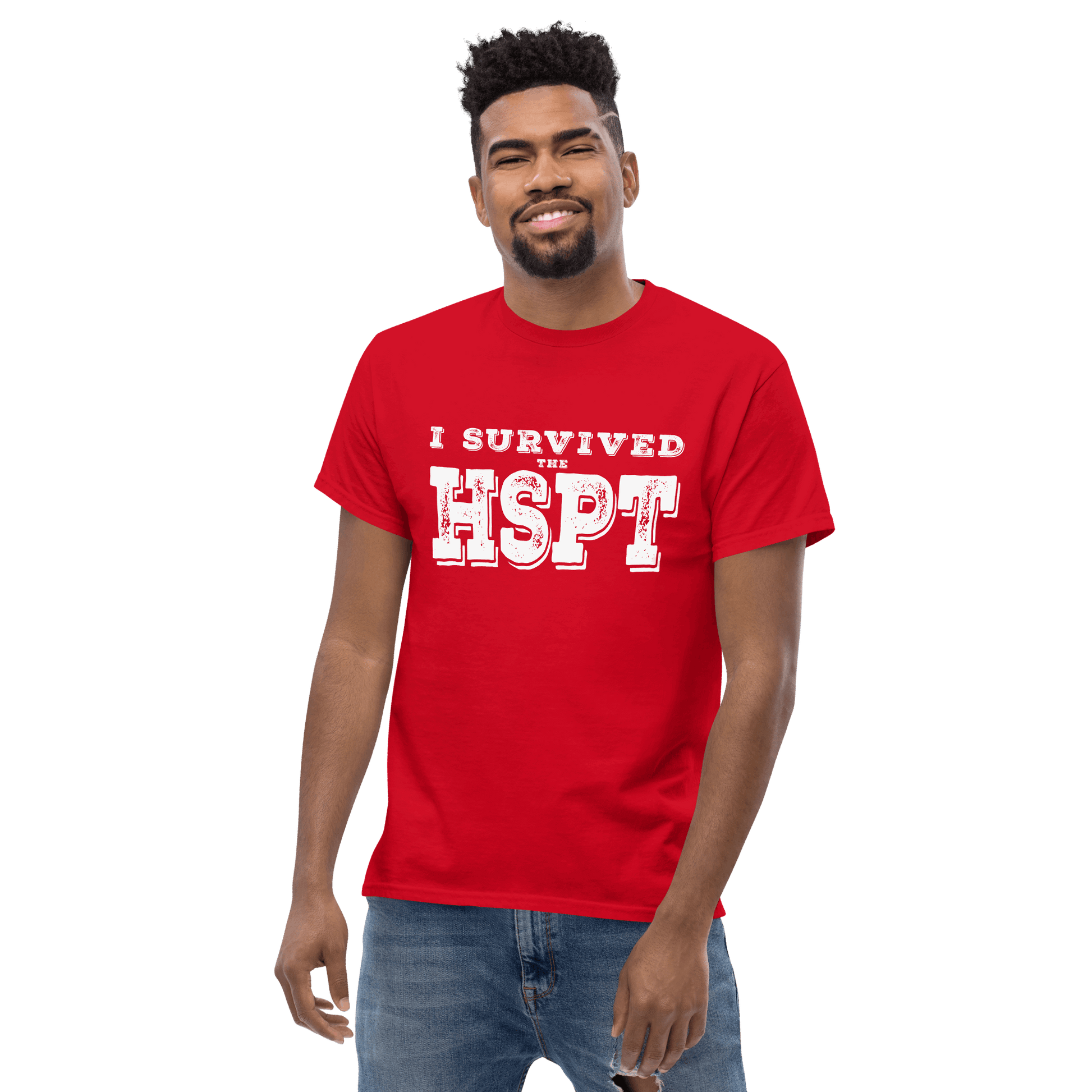 Nunya Biz - Men's I Survived the HSPT T-shirt - Nunya Biz store